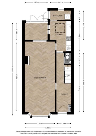 Floorplan - Radstakeweg 17, 7412 XR Deventer